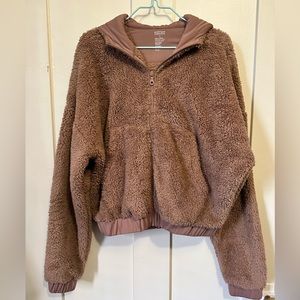 Girlfriend Collective recycled fleece bomber